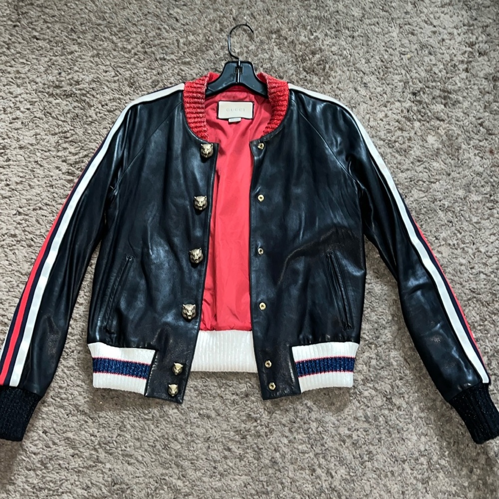 Gucci leather jacket